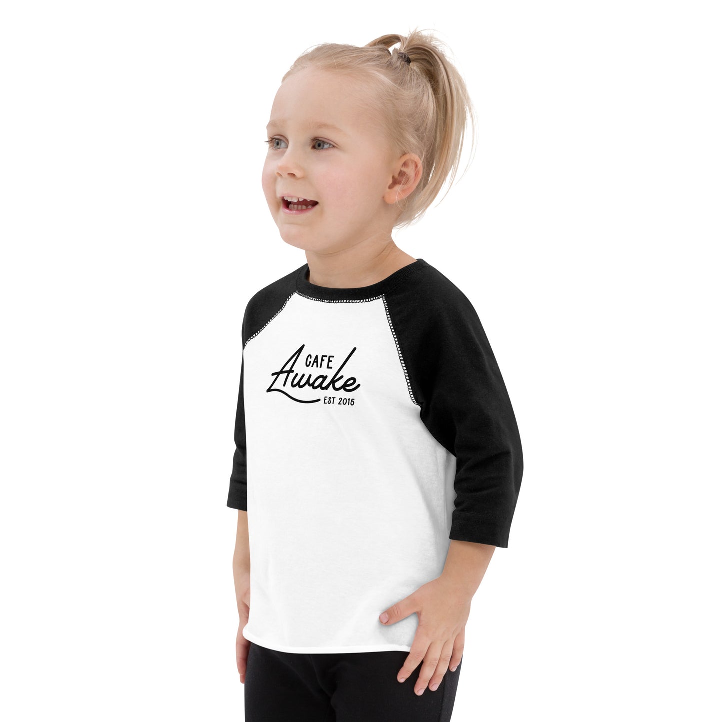 Cafe Awake Toddler baseball shirt